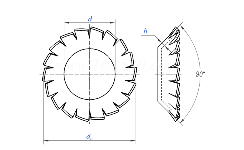 Conical Lock Washers V Type DIN 6798
