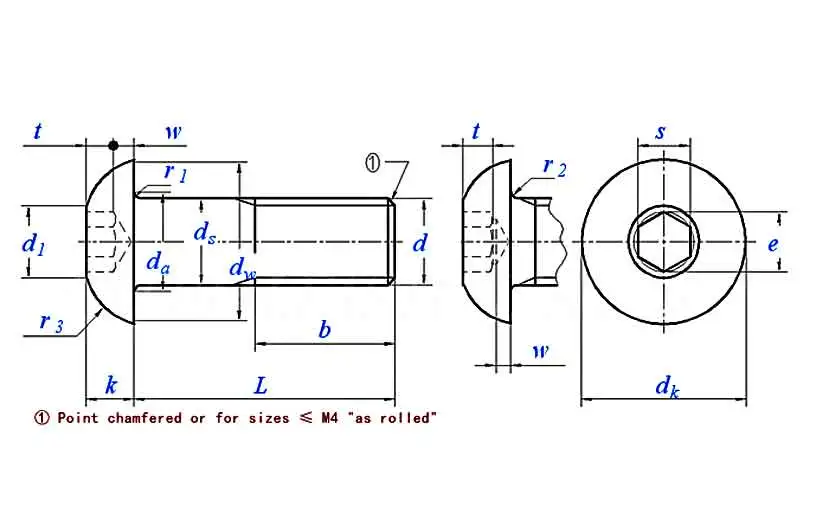 Hexagon Socket Head Cap Screws ISO 7380